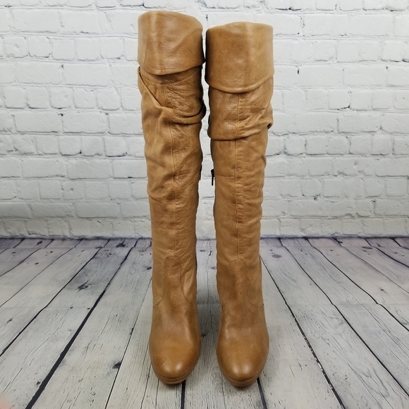 VIANNI COLLECTION | tall stacked heel slouchy boots - Picture 6 of 9